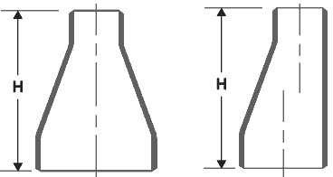 ASTM A234 Wpb同心减速机尺寸